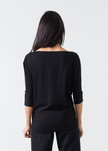 Charger l'image dans la galerie, Boat Neck Top in Black